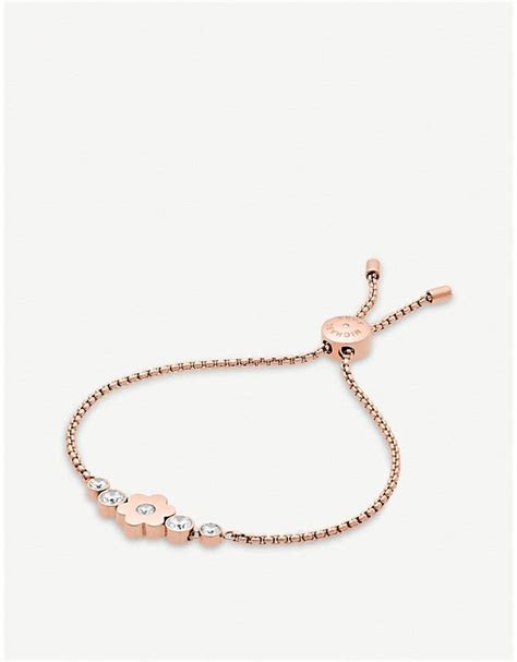 michael kors flower bracelet|michael kors bracelet for woman.